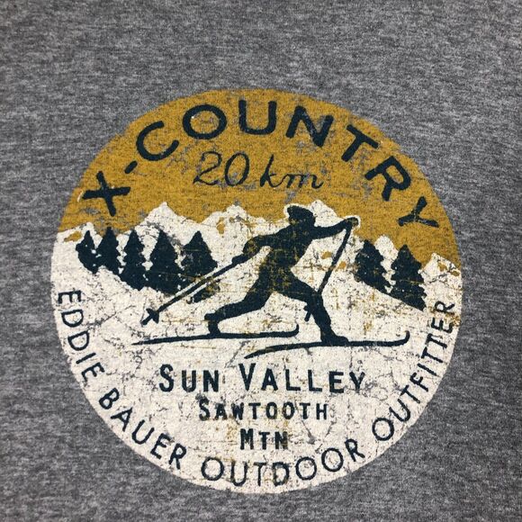 Eddie Bauer Thermal Shirt MEns XL Sun Valley ID Ski Sawtooth Mtn XC Snow - Picture 1 of 9